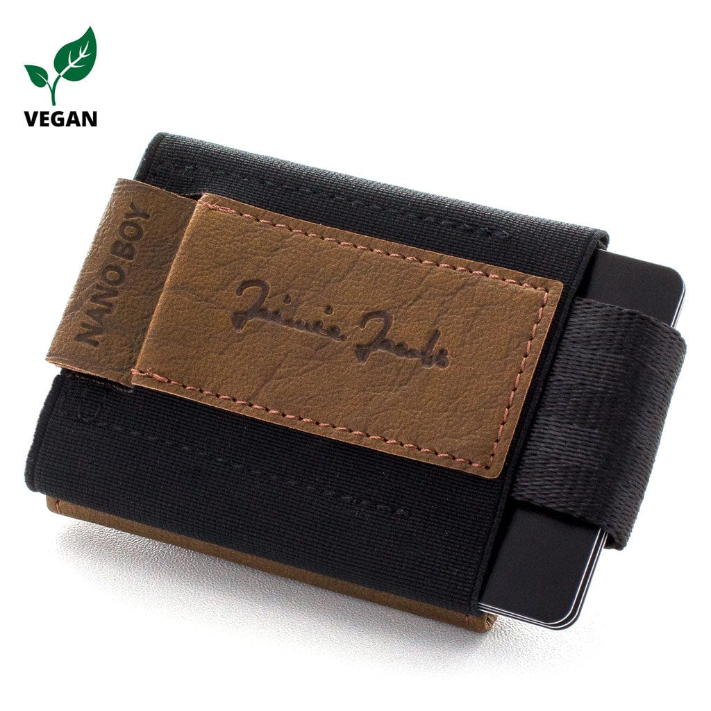 Jaimie Jacobs Geldbeutel Karten Portemonnaie Nano Boy Pocket Vegan with leather coin pocket Nano Boy Pocket Vegan wallet with leather coin pocket