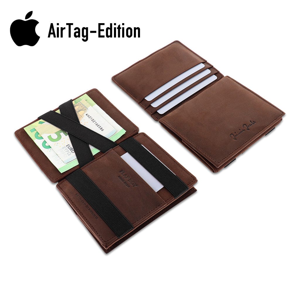 Jaimie Jacobs Geldbeutel Portemonnaie Flap Boy AirTag-Edition - Magic Wallet with Coin Pocket Flap Boy magic-wallet with coin pocket & Apple AirTag pocket