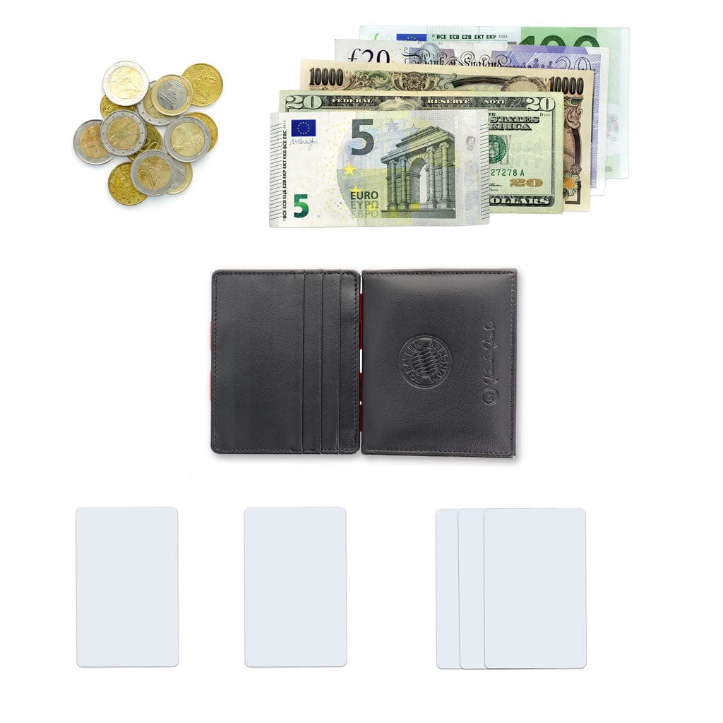 Jaimie Jacobs Geldbeutel Portemonnaie Black with Red Flap Boy FC Bayern München Edition - Magic Wallet with Coin Pocket Flap Boy FC Bayern Munich Edition with coin poket