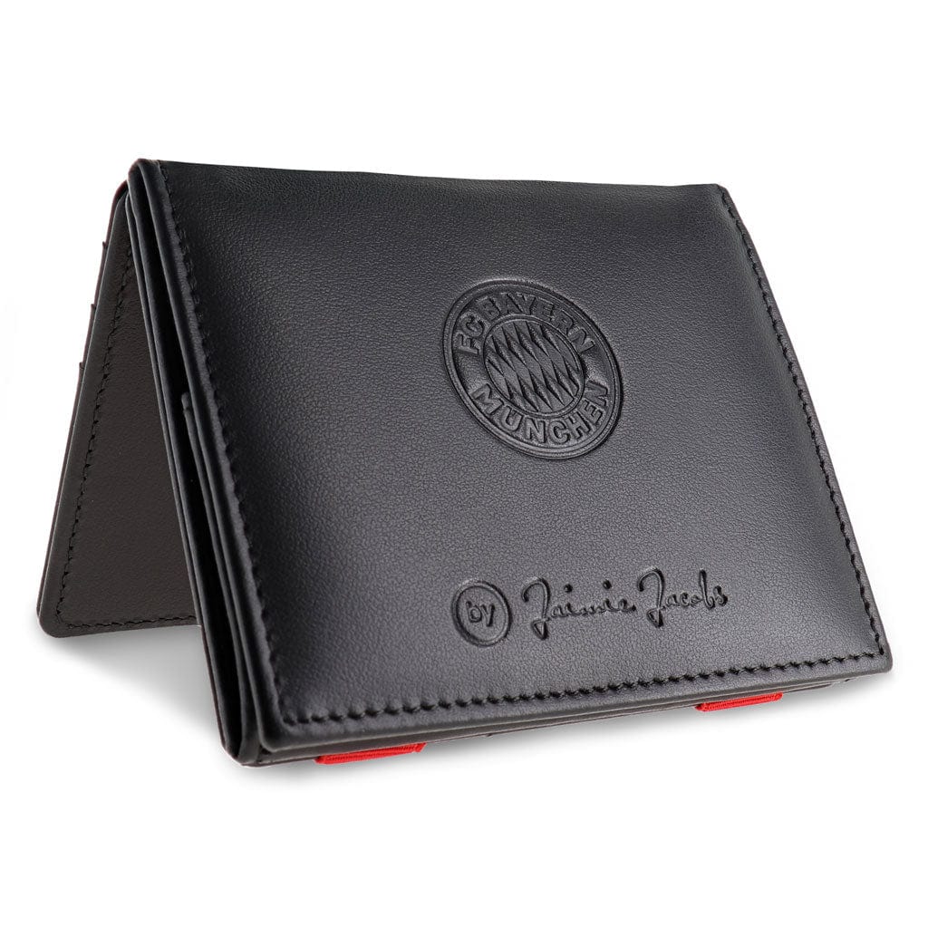 Jaimie Jacobs Geldbeutel Portemonnaie Black with Red Flap Boy FC Bayern München Edition - Magic Wallet with Coin Pocket Flap Boy FC Bayern Munich Edition with coin poket